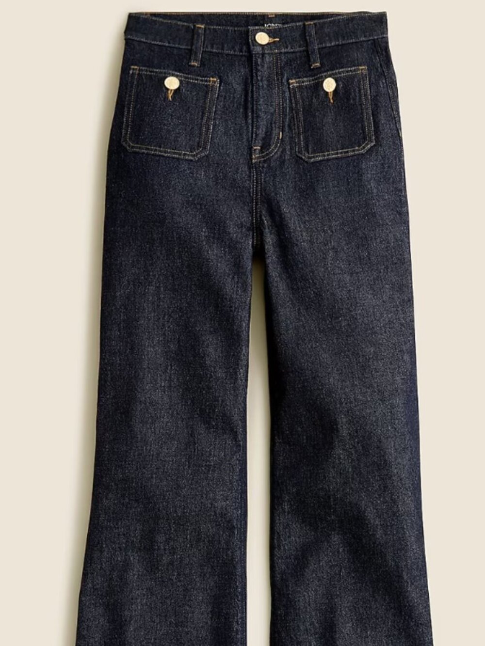 J. Crew Sailor Denim Trouser Rinse Wash Size 28R NWOT
